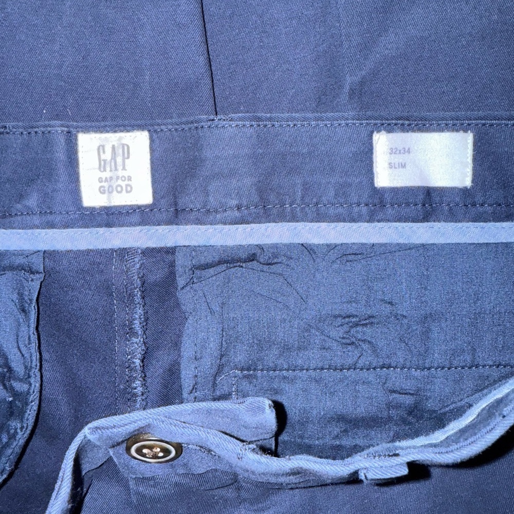 Gap Men's Slim Navy Pants Size 32 - Picture 9 of 10